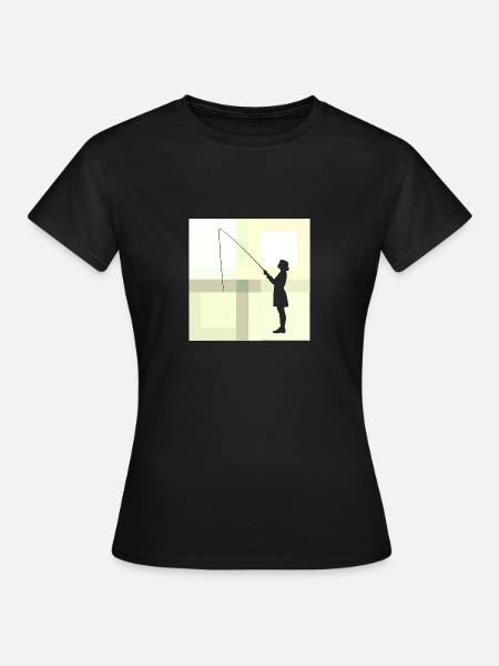 Magnetfischen Fund - Frauen T-Shirt - Schwarz