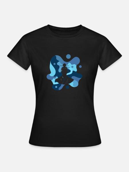 Samurai Schwert Karate - Frauen T-Shirt - Schwarz