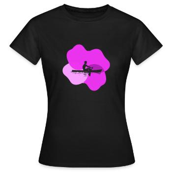 Rudern Mannschaft - Frauen T-Shirt - Schwarz - Vorne - AI Model Female 172 dark (172cm)