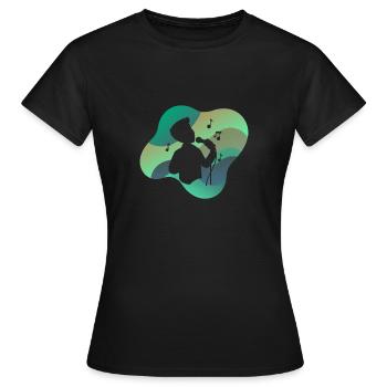 Ténor chantant - T-shirt Femme - noir - Devant - AI Model Female 172 dark (172cm)