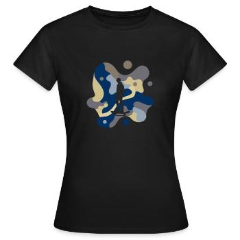 Skate Skateboard Kickflip - T-shirt Femme - noir - Devant - AI Model Female 172 dark (172cm)