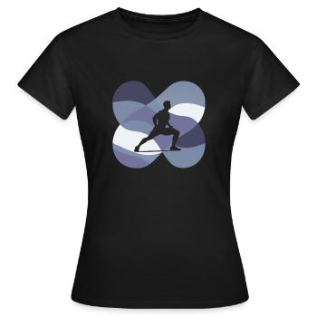 Musculation Fitness - T-shirt Femme - noir - Devant - AI Model Female 172 dark (172cm)