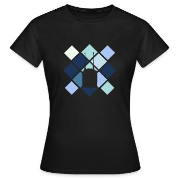 Amateurfunk Frequenz - Frauen T-Shirt - Schwarz - Vorne - AI Model Female 172 dark (172cm)