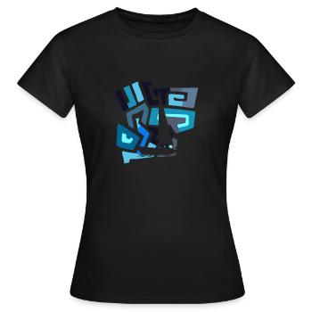 Voilier Bateau à voile - T-shirt Femme - noir - Devant - AI Model Female 172 dark (172cm)