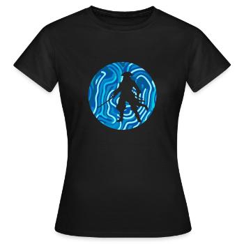 Piraterie Piraten Piratenbucht - Frauen T-Shirt - Schwarz - Vorne - AI Model Female 172 dark (172cm)