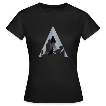 Médecin Santé - T-shirt Femme - noir - Devant - AI Model Female 172 dark (172cm)