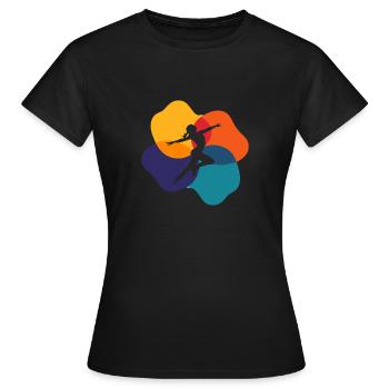Médaille de patinage artistique - T-shirt Femme - noir - Devant - AI Model Female 172 dark (172cm)