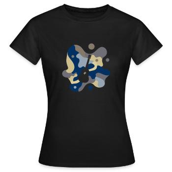 Bassist Hardrock - Women's T-Shirt - black - Front - AI Model Female 172 dark (172cm)