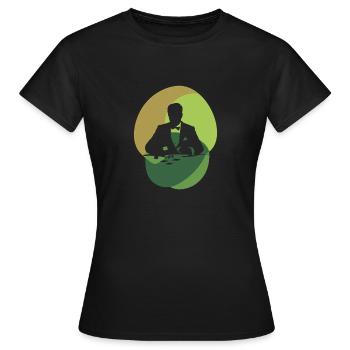 Poker Poker Table - Women's T-Shirt - black - Front - AI Model Female 172 dark (172cm)