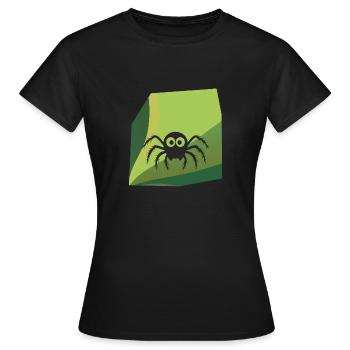 Vogelspinne Tarantel Raubtier - Frauen T-Shirt - Schwarz - Vorne - AI Model Female 172 dark (172cm)