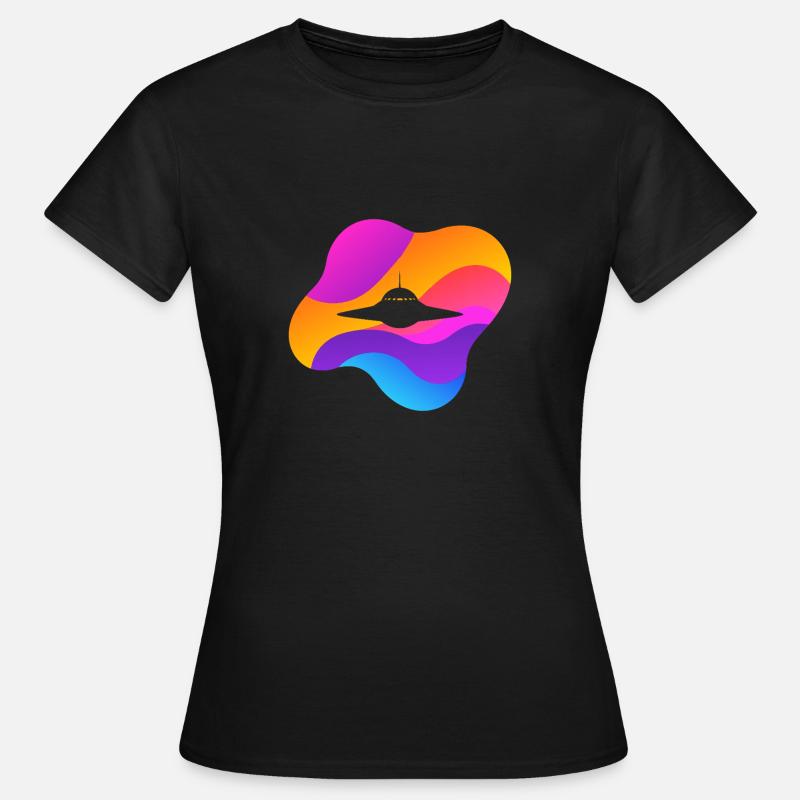Ufo Space Space - Women's T-Shirt - black