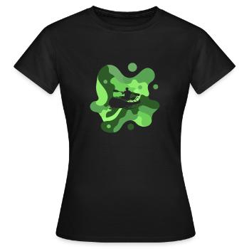 Rafting canoë d’eau vive - T-shirt Femme - noir - Devant - AI Model Female 172 dark (172cm)
