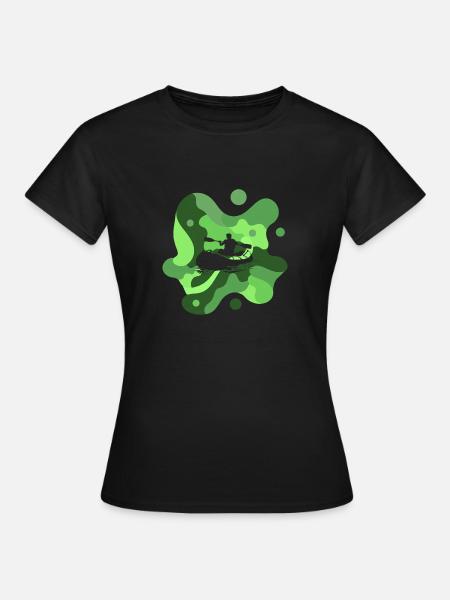 Rafting Wildwasser Kanu - Frauen T-Shirt - Schwarz