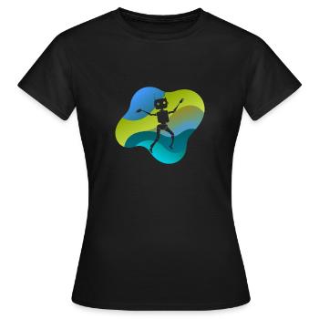 Robotik Robotics Technologie - Frauen T-Shirt - Schwarz - Vorne - AI Model Female 172 dark (172cm)
