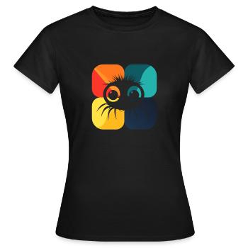 Vogelspinne Giftig Weben - Frauen T-Shirt - Schwarz - Vorne - AI Model Female 172 dark (172cm)