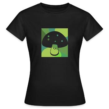 Vegetarisch Pilze Giftig - Frauen T-Shirt - Schwarz - Vorne - AI Model Female 172 dark (172cm)