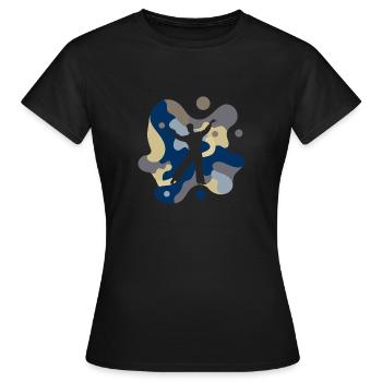 Tanzsport Professeur de danse moderne - T-shirt Femme - noir - Devant - AI Model Female 172 dark (172cm)