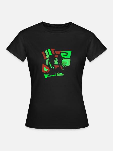 Wanderung Hiking - Frauen T-Shirt - Schwarz