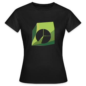 Statistics Results Data Analysis - Women's T-Shirt - black - Front - AI Model Female 172 dark (172cm)