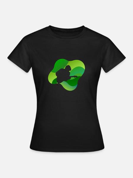 Bassist Heavy - Frauen T-Shirt - Schwarz