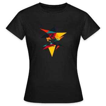 Mouvement de motocross Adrénaline - T-shirt Femme - noir - Devant - AI Model Female 172 dark (172cm)