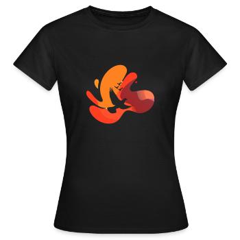 Pigeons pigeons - T-shirt Femme - noir - Devant - AI Model Female 172 dark (172cm)