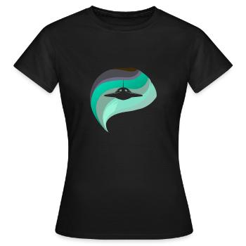 Raumschiff Mars - Frauen T-Shirt - Schwarz - Vorne - AI Model Female 172 dark (172cm)