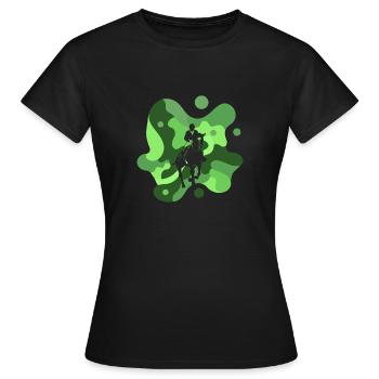 Dressage Dressage Cavalier Cheval de dressage - T-shirt Femme - noir - Devant - AI Model Female 172 dark (172cm)