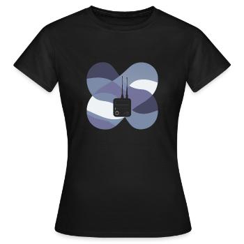 Fréquence des radioamateurs - T-shirt Femme - noir - Devant - AI Model Female 172 dark (172cm)