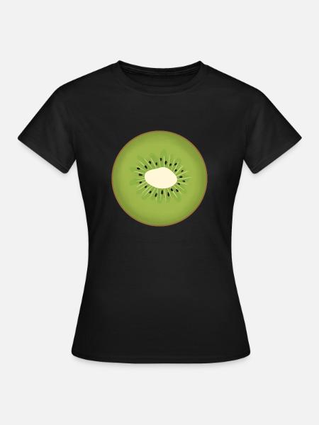 Tranche de kiwi - T-shirt Femme - noir