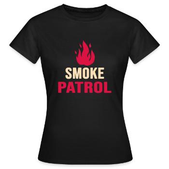 Grillades Grillmaster smoke grills BBQ charbon de bois - T-shirt Femme - noir - Devant - AI Model Female 172 dark (172cm)