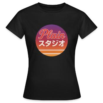 plain studio japanstyle - Frauen T-Shirt - Schwarz - Vorne - AI Model Female 172 dark (172cm)