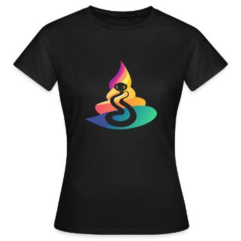 Tête de serpent Serpents Serpent - T-shirt Femme - noir - Devant - AI Model Female 172 dark (172cm)