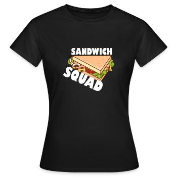 Sandwich - Sandwich Squad - T-shirt Femme - noir - Devant - AI Model Female 172 dark (172cm)