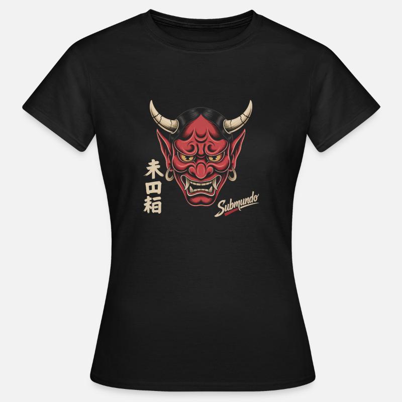 Masque japonais - T-shirt Femme - noir