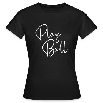 Spielball Enthusiast Sportgeist Design - Frauen T-Shirt - Schwarz - Vorne - AI Model Female 172 dark (172cm)