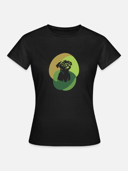Hund Fell - Frauen T-Shirt - Schwarz