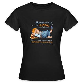 Patates de canapé - T-shirt Femme - noir - Devant - AI Model Female 172 dark (172cm)