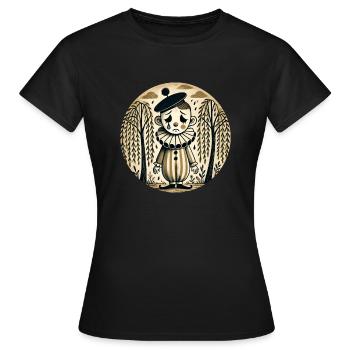 Clown triste - T-shirt Femme - noir - Devant - AI Model Female 172 dark (172cm)