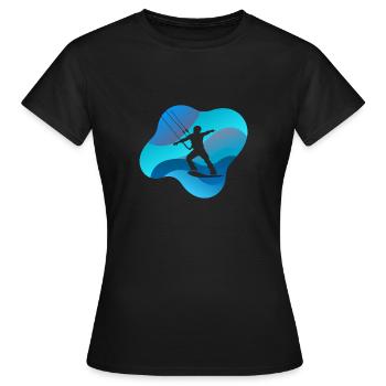 Wakeboard Wakeboard - T-shirt Femme - noir - Devant - AI Model Female 172 dark (172cm)