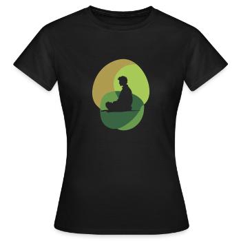 Méditation Paix intérieure Spiritualité - T-shirt Femme - noir - Devant - AI Model Female 172 dark (172cm)