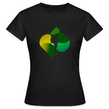 Wanderer Wanderung - Frauen T-Shirt - Schwarz - Vorne - AI Model Female 172 dark (172cm)