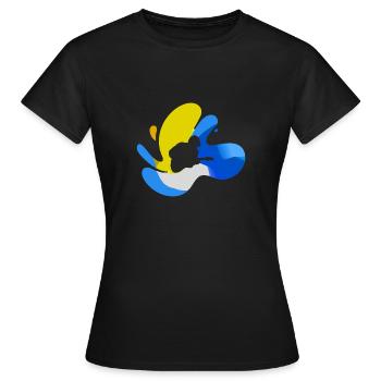 Gitarrist Elektrogitarre - Frauen T-Shirt - Schwarz - Vorne - AI Model Female 172 dark (172cm)