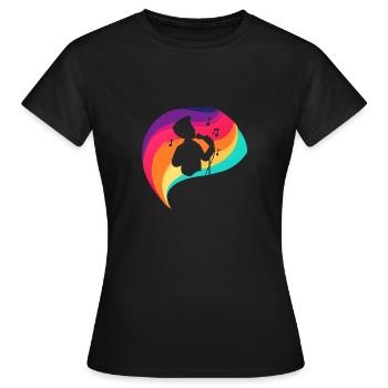 Gesang Singen Karaoke - Frauen T-Shirt - Schwarz - Vorne - AI Model Female 172 dark (172cm)
