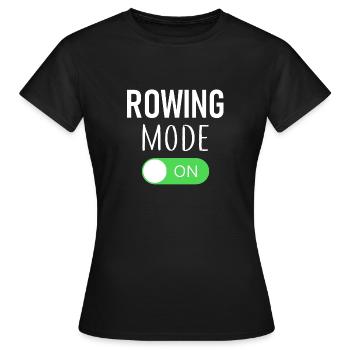 Rowing Mode On - Rowing - Rower - Rower - Women's T-Shirt - black - Front - AI Model Female 172 dark (172cm)