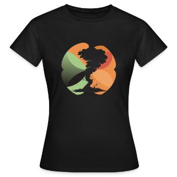 Climate Change Global Warming Global Warming - Women's T-Shirt - black - Front - AI Model Female 172 dark (172cm)