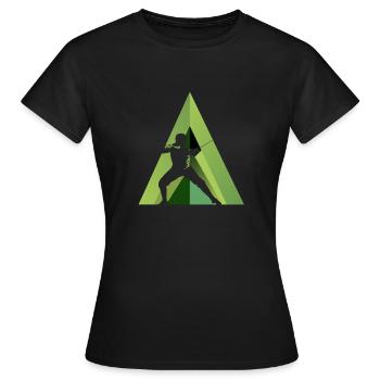Fechten Kampfkunst Florett - Frauen T-Shirt - Schwarz - Vorne - AI Model Female 172 dark (172cm)