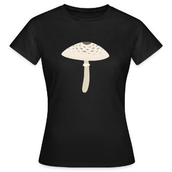 Parasol Champignon - T-shirt Femme - noir - Devant - AI Model Female 172 dark (172cm)