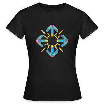 Compass - Women's T-Shirt - black - Front - AI Model Female 172 dark (172cm)