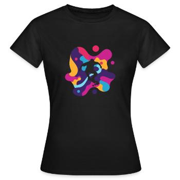 Skater Skate Longboard - T-shirt Femme - noir - Devant - AI Model Female 172 dark (172cm)